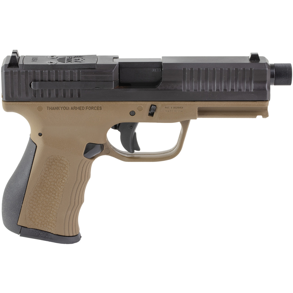 1214134_1.jpg FMK G3 Threaded Barrel Pistol 9mm 4.5 in. Burnt Bronze w/ Glock Comp Sights 14rd - Image 1