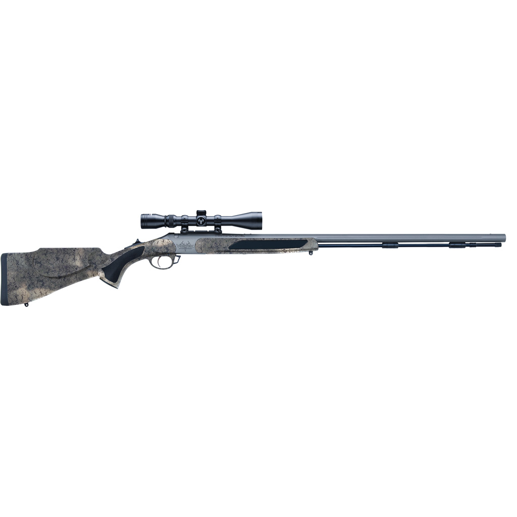 1214598_1.jpg Traditions Vortek Strikerfire Muzzleloader .50 Cal 28 in Tungsten SS/Syn Desert Web w/Scope - Image 1