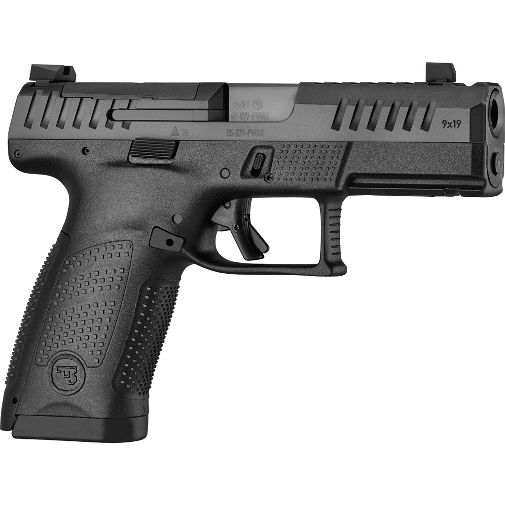 1214685_1.jpg CZ P-10 C Optic Ready Pistol 9mm 4.5 in. BLK/Nitride Slide w/Ported Brrl 15rd. - Image 1