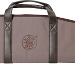 S&W GUN CASE 44" 600D W/ZIPPER - SIDE POUCH BROWN