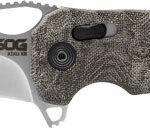 SOG KNIFE KIKU XR SATIN - 3" PLAIN EDGE SATIN/GRAY