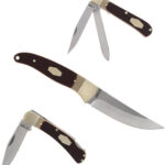 OLD TIMER FIXED/2 FOLDER COMBO - SAWCUT HANDLE GIFT TIN Q4 25'