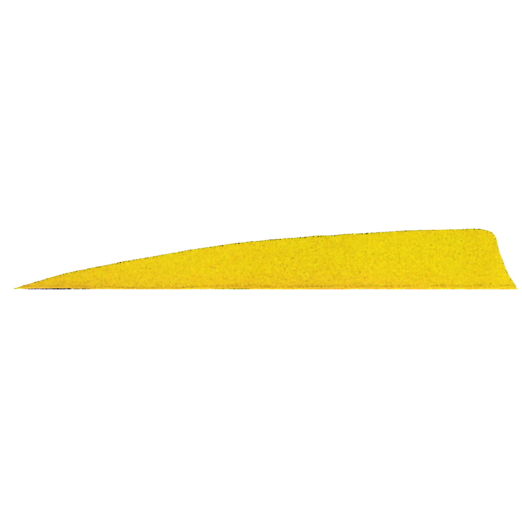 12508_1.jpg Gateway Shield Cut Feathers Neon Yellow 5 in. RW 50 pk. - Image 1