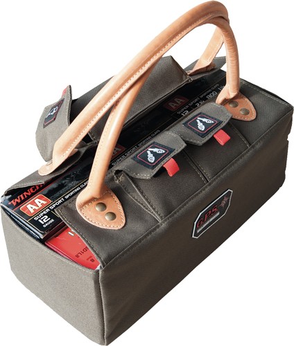1255TOT.jpg GPS SHOTGUN SHELL TOTE HOLDS - 6 12 GA. BOXES OLIVE GREEN - Image 1