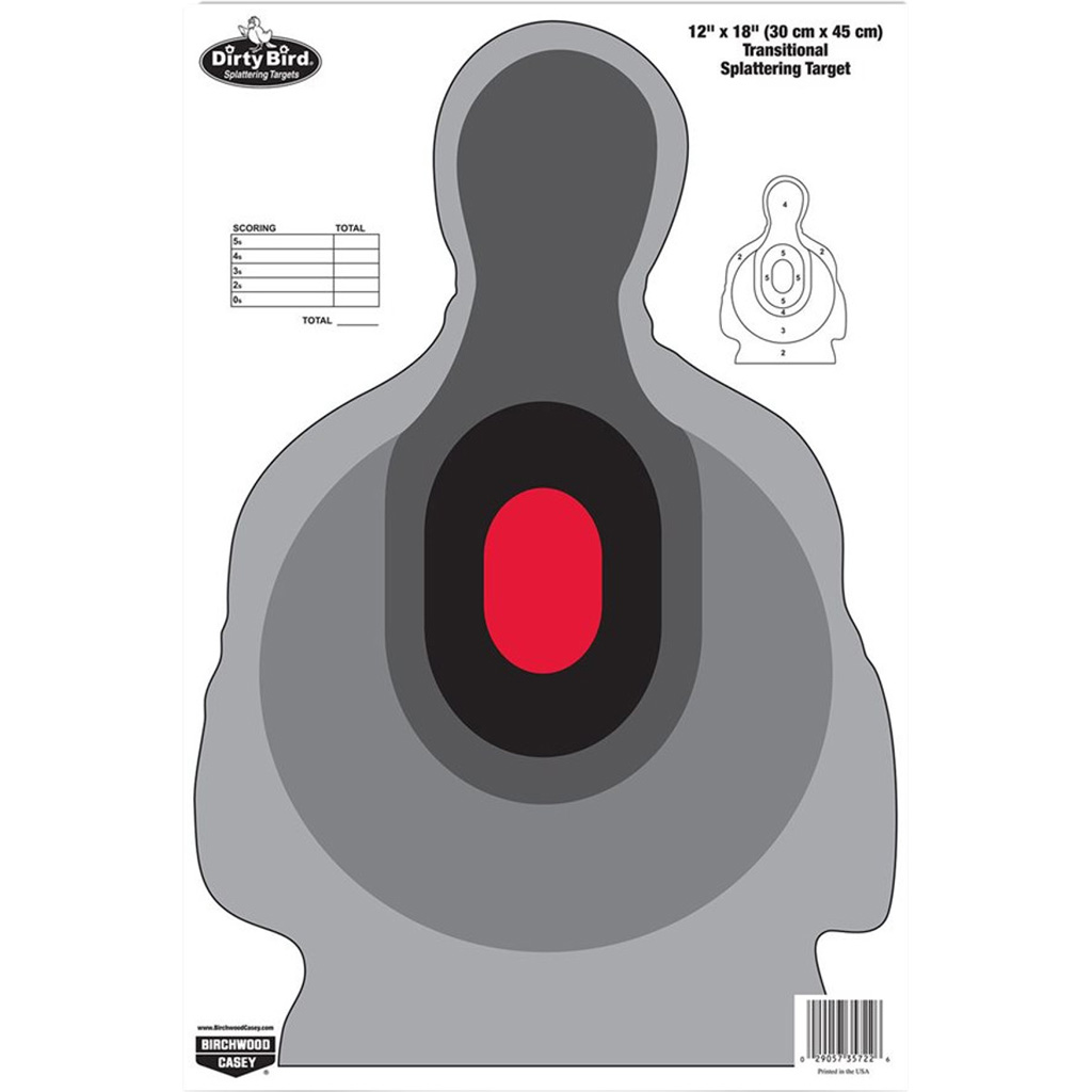 1302288_1.jpg Birchwood Casey Dirty Bird 12" X 18" Transitional Target 100 Sheets - Image 1