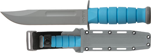 1313SF-1.jpg KA-BAR USSF SPACE-BAR KNIFE - 7" FINE EDGE W/SHEATH BLK/BLUE - Image 1