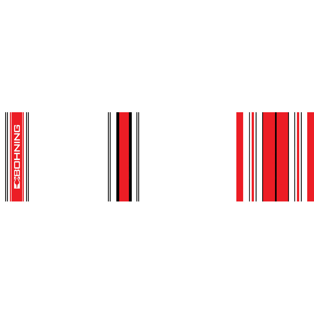 4PRINT-NeonGreen Bohning Arrow Wraps Crested Red 7 in. Standard 13 pk. - Image 1