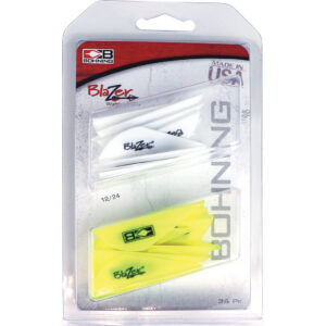 Bohning Blazer Vane Combo White/Neon Yellow 36 pk.