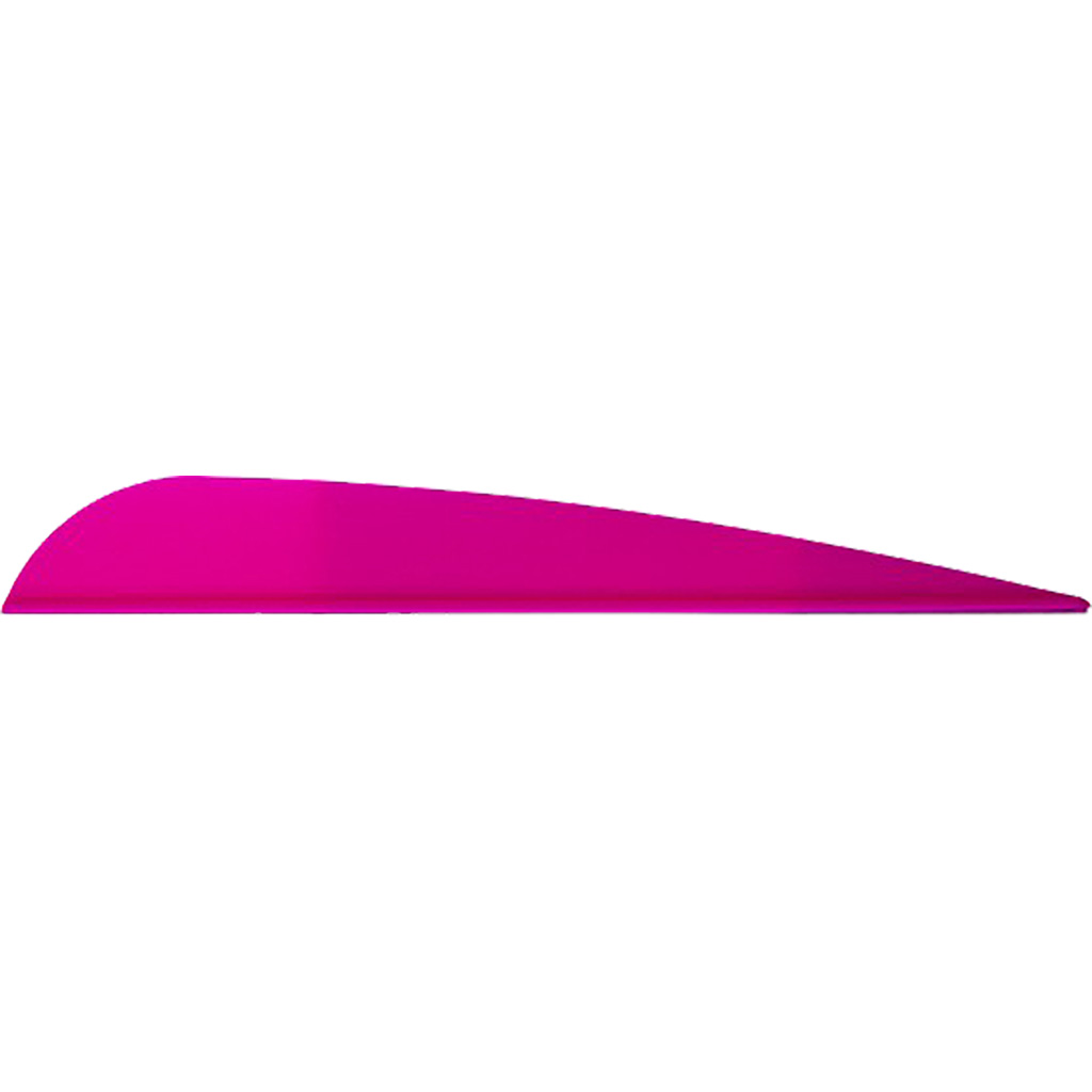 1402784_1.jpg AAE Trad Vanes Hot Pink 4 in. 50 pk. - Image 1