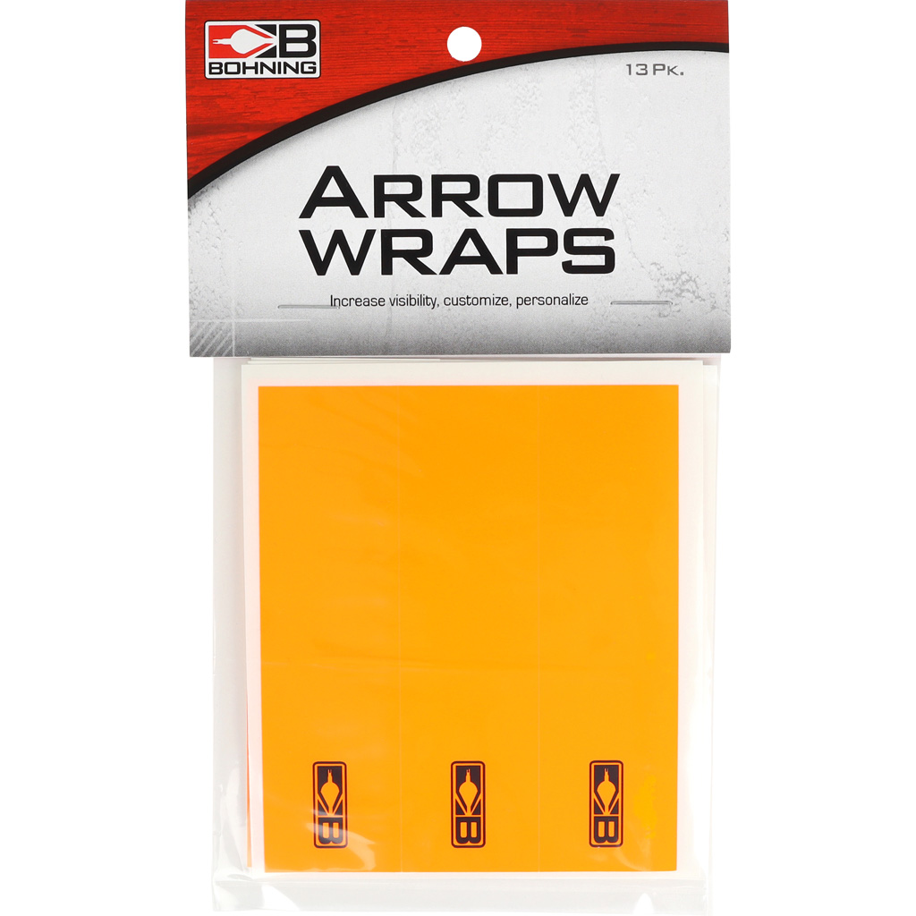 1404819_2.jpg Bohning Arrow Wraps Neon Orange 4 in. Small 13 pk. - Image 1