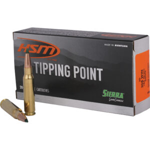 HSM Tipping Point Rifle Ammunition 308 Win. Sierra Gamechanger 165 gr. 20 rd.