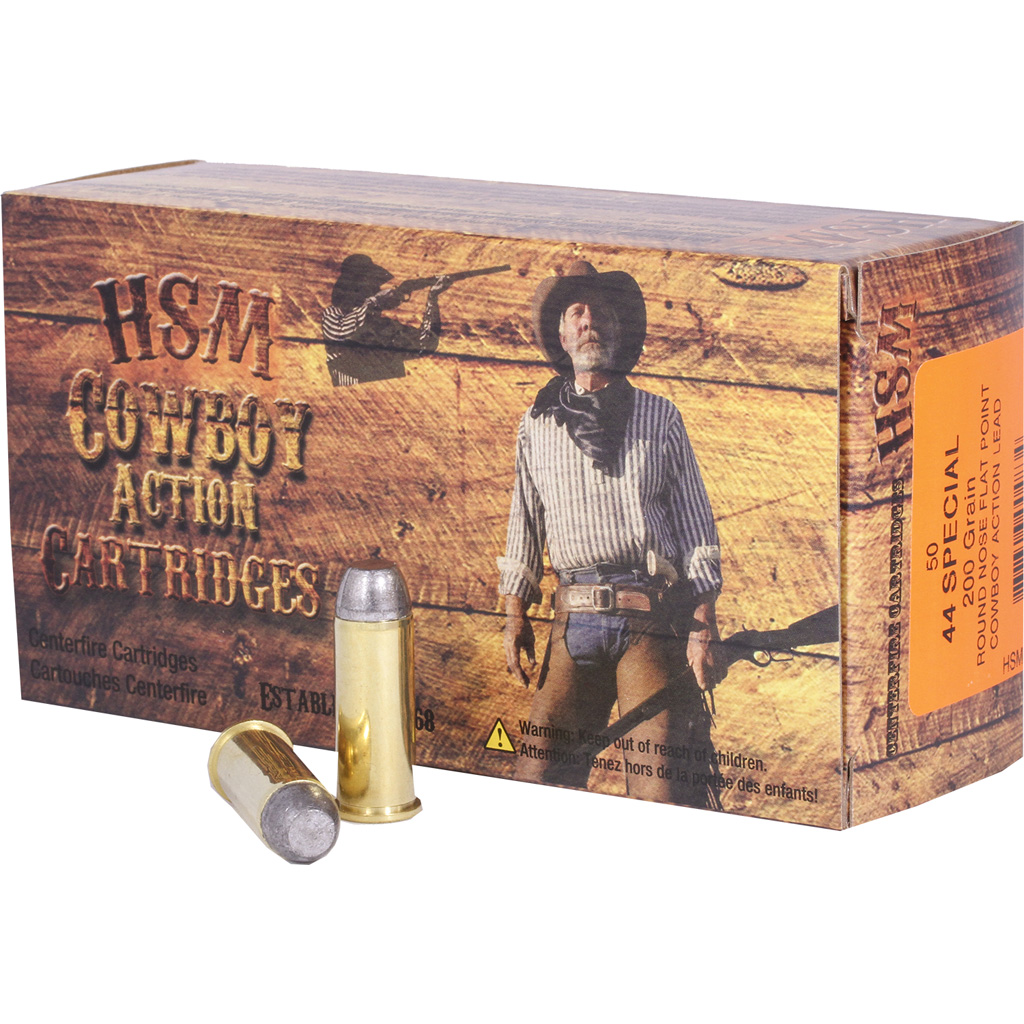 1405002_1.jpg HSM Cowboy Action Handgun Ammunition 44 S&W Special 200 gr. 50 rd. - Image 1