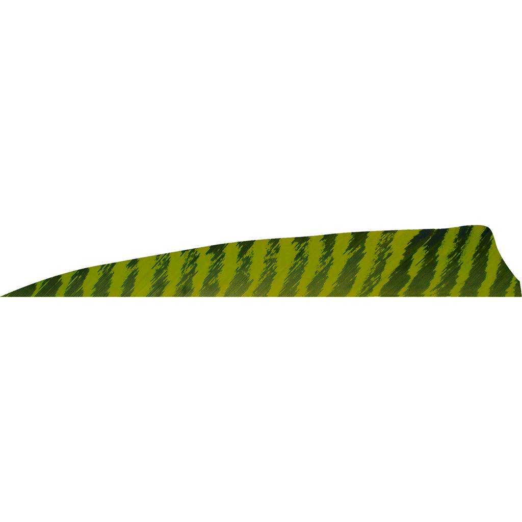 1407061_1.jpg Gateway Shield Cut Feathers Barred Chartreuse 4 in. RW 50 pk. - Image 1
