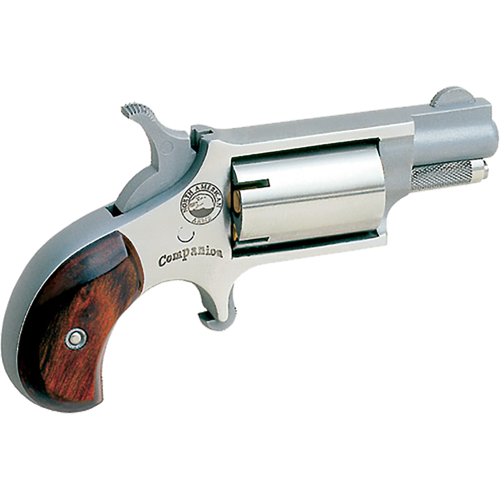 1407842_1.jpg NAA 22LRCB Companion Black Powder Revolver .22 Cal. #11 Perc. Cap Stainless 1.13 in. 5 rd. - Image 1