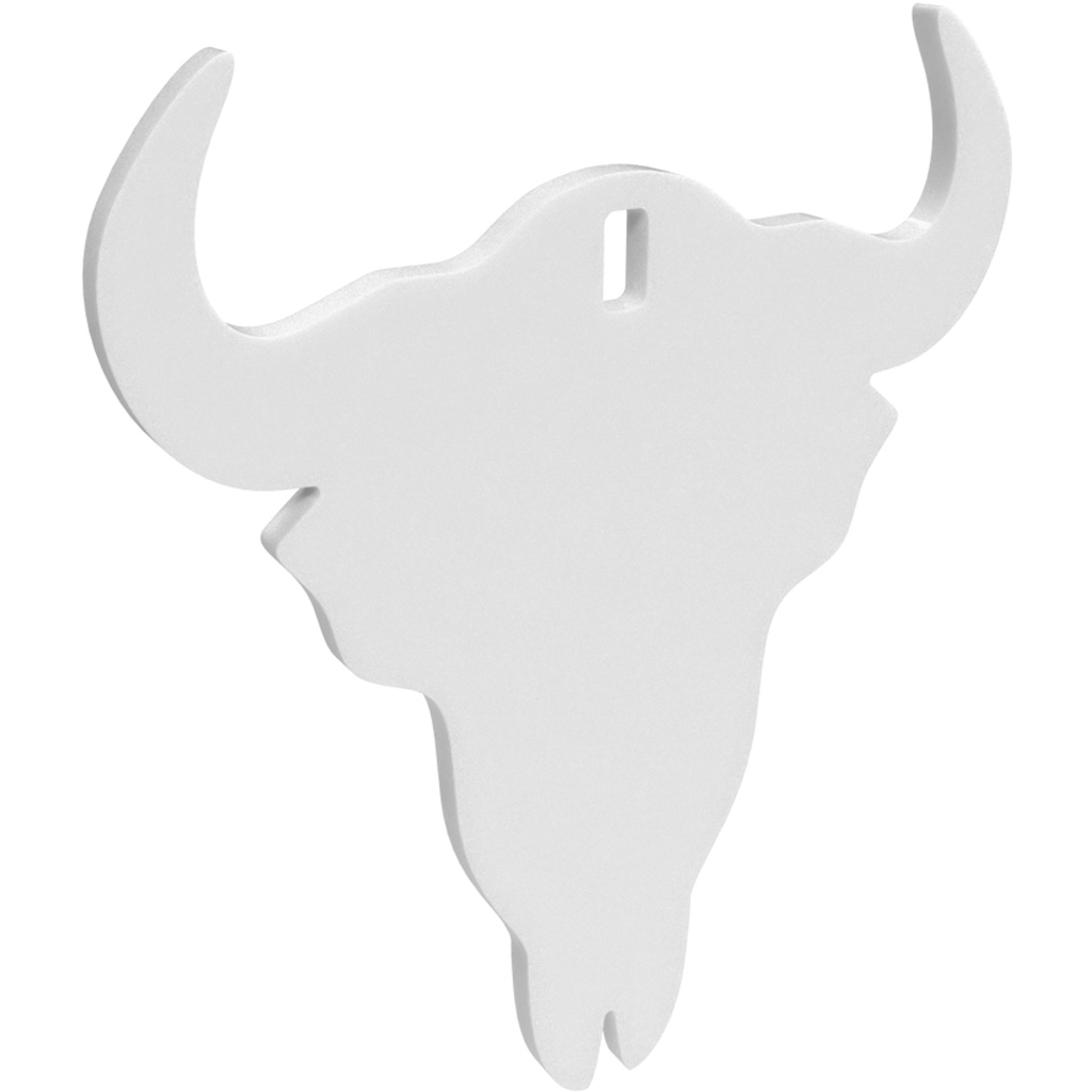 1408896_1.jpg Birchwood Casey Ar500 Silhouette 1-Hole Skull 3/8" - Image 1