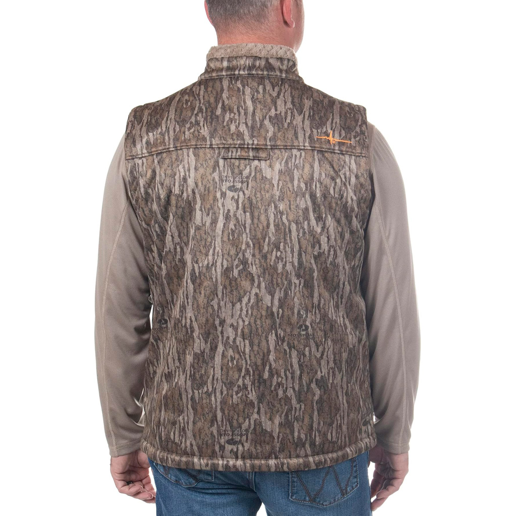 1409513_2.jpg Habit Men's Early Dawn Sherpa Shell Vest L-Mossy Oak New Bottomland - Image 1