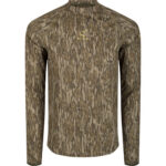 Drake Ol' Tom Mens Early Bird LS Performance Crew MO Bottomland XLarge - Image 2
