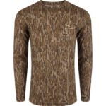 Drake Ol' Tom Performance Crew Camo Print LS MO Bottomland 2XLarge - Image 2