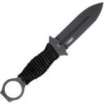 CobraTec Ringed Claymore Dagger Fixed Blade Black - Image 3