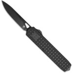 CobraTec Medium Black Mamba OTF Knife OTF Blade Black - Image 3
