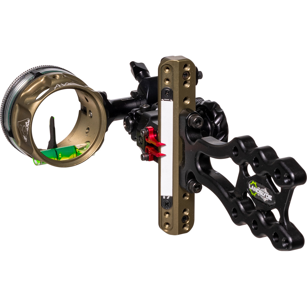 1501965_1.jpg Axcel LANDSLYDE Slider Tactical Bowhunting Sight AVX-41 Scope 1 Pin .010 Green Fiber - Image 1