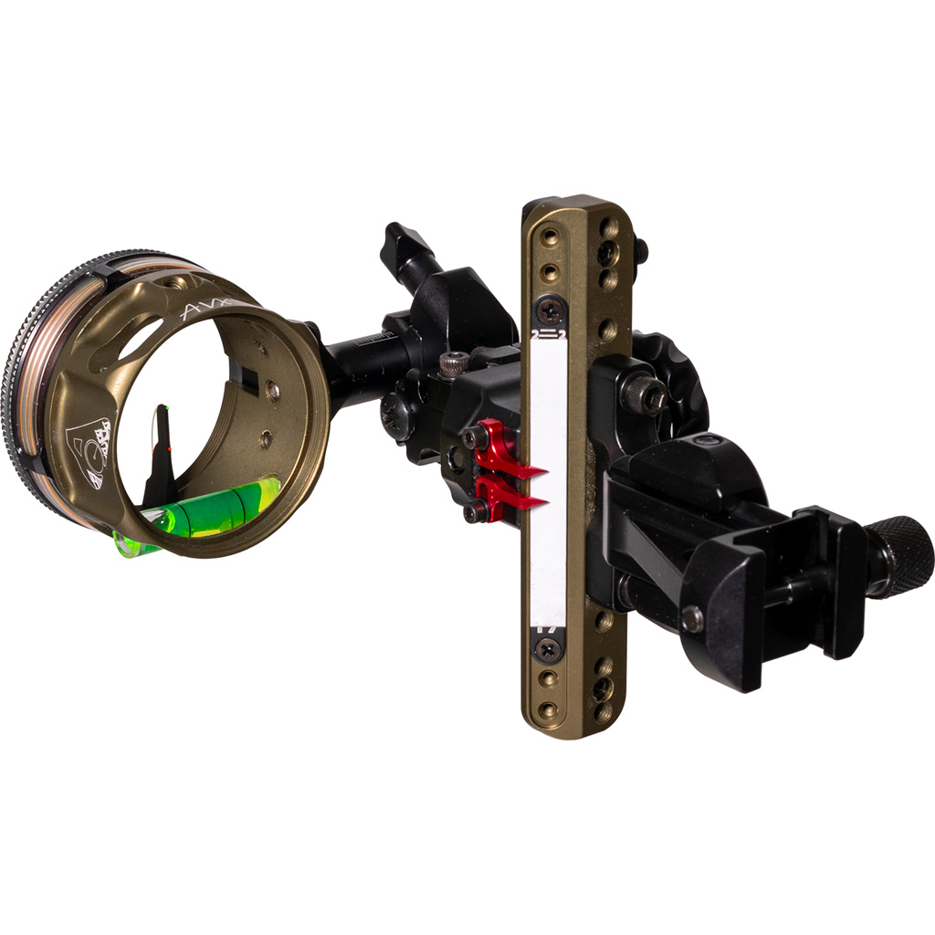 1501992_1.jpg Axcel LANDSLYDE Picatinny Slider Sight Tac. BH AVX-41 Ranger DBL Pin .010 Gr./Red Fiber - Image 1