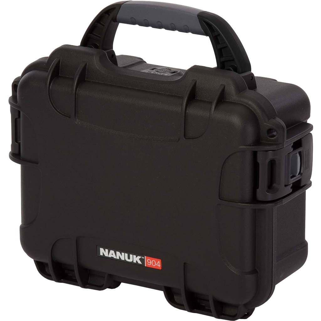 1502830_1.jpg Nanuk Pistol and Accessory Hard Case w/Foam Black 8.4 in. x 6 in. x 3.7in - Image 1