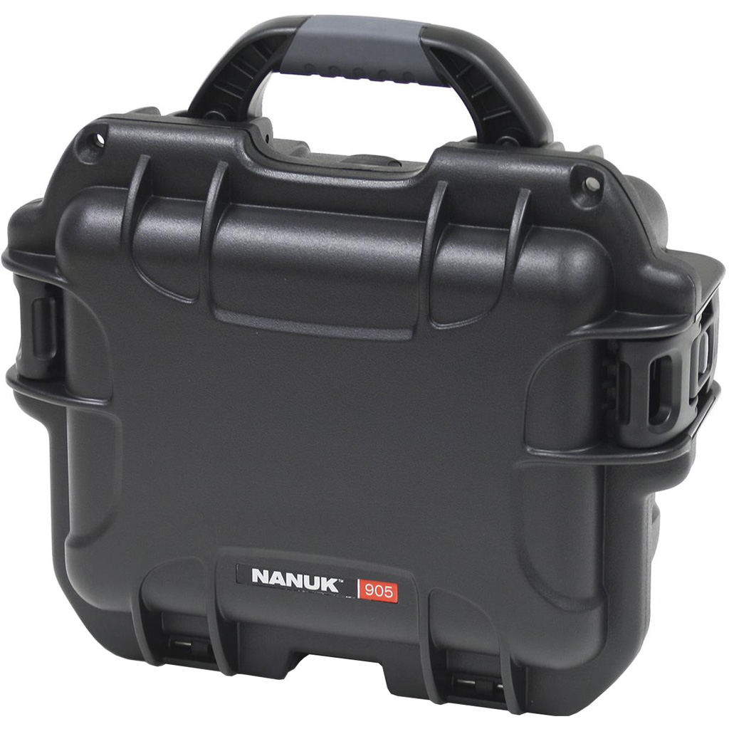 1502832_1.jpg Nanuk Pistol and Accessory Hard Case w/Foam Black 9.4 in. x 7.4 in. x 5 in. - Image 1