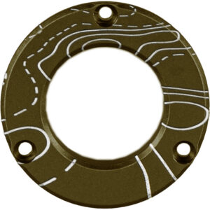Axcel Driver Hubcap Tactical BH Green w/Engraving Topographical Map Pattern