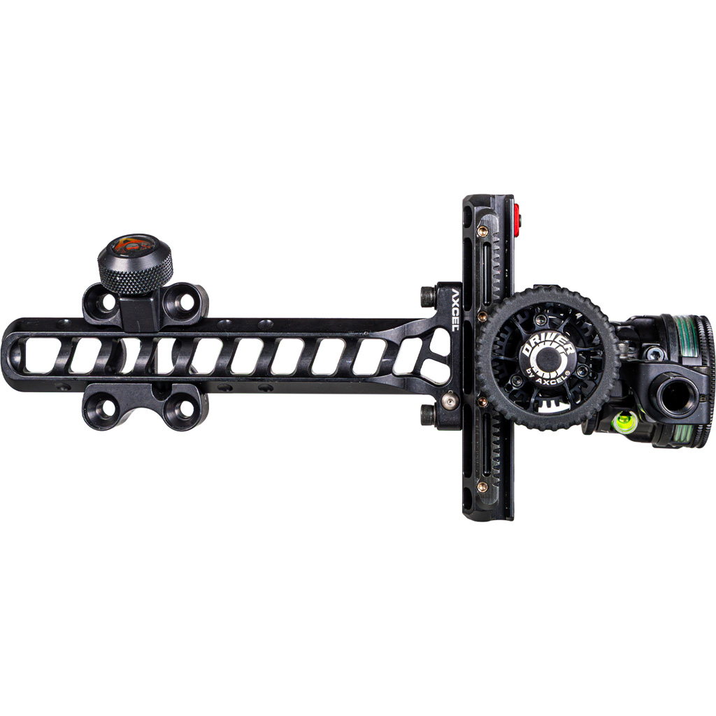 1502895_2.jpg Axcel Driver Plus Slider Sight w/AVX-31 Scope Stealth BH .019 Green Fiber Single Pin RH - Image 1