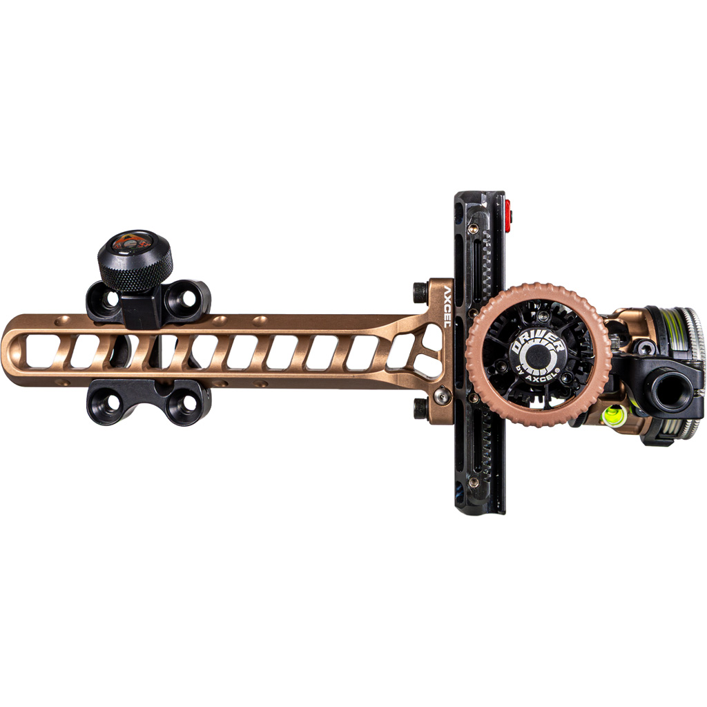 1502897_2.jpg Axcel Driver Plus Slider Sight w/AVX-31 Scope Coyote Tan .019 Yellow Fiber Single Pin RH - Image 1
