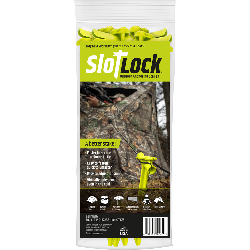 1502940_1.jpg SlotLock Blind/Tent Anchoring Stake 4 Pk. 9 in. - Image 1