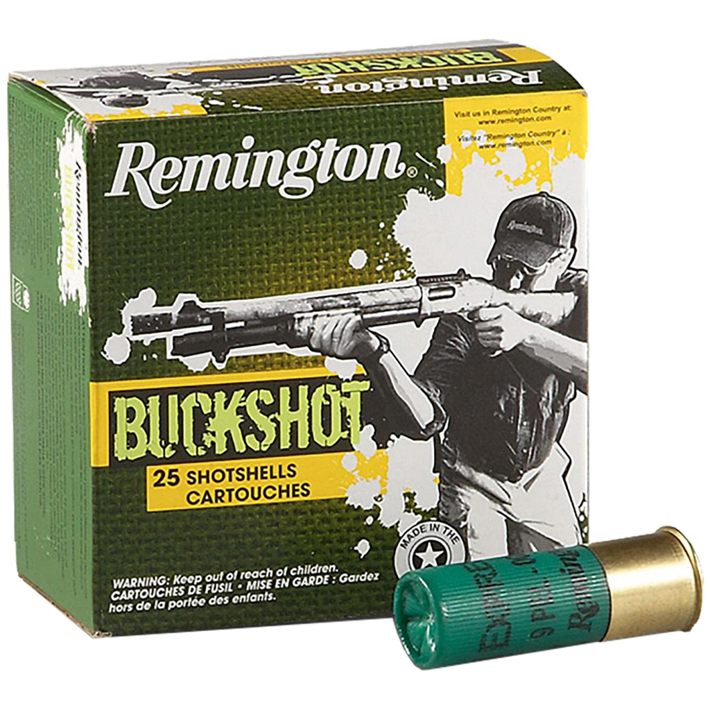 1701000_1.jpg Remington Express Buckshot Loads 12 ga. 2.75 in. 00 Buck Shot 9 Pellets 25 rd. - Image 1