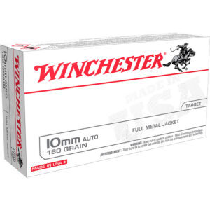 Winchester USA Pistol Ammo 10mm 180 gr. FMJ 50 rd.