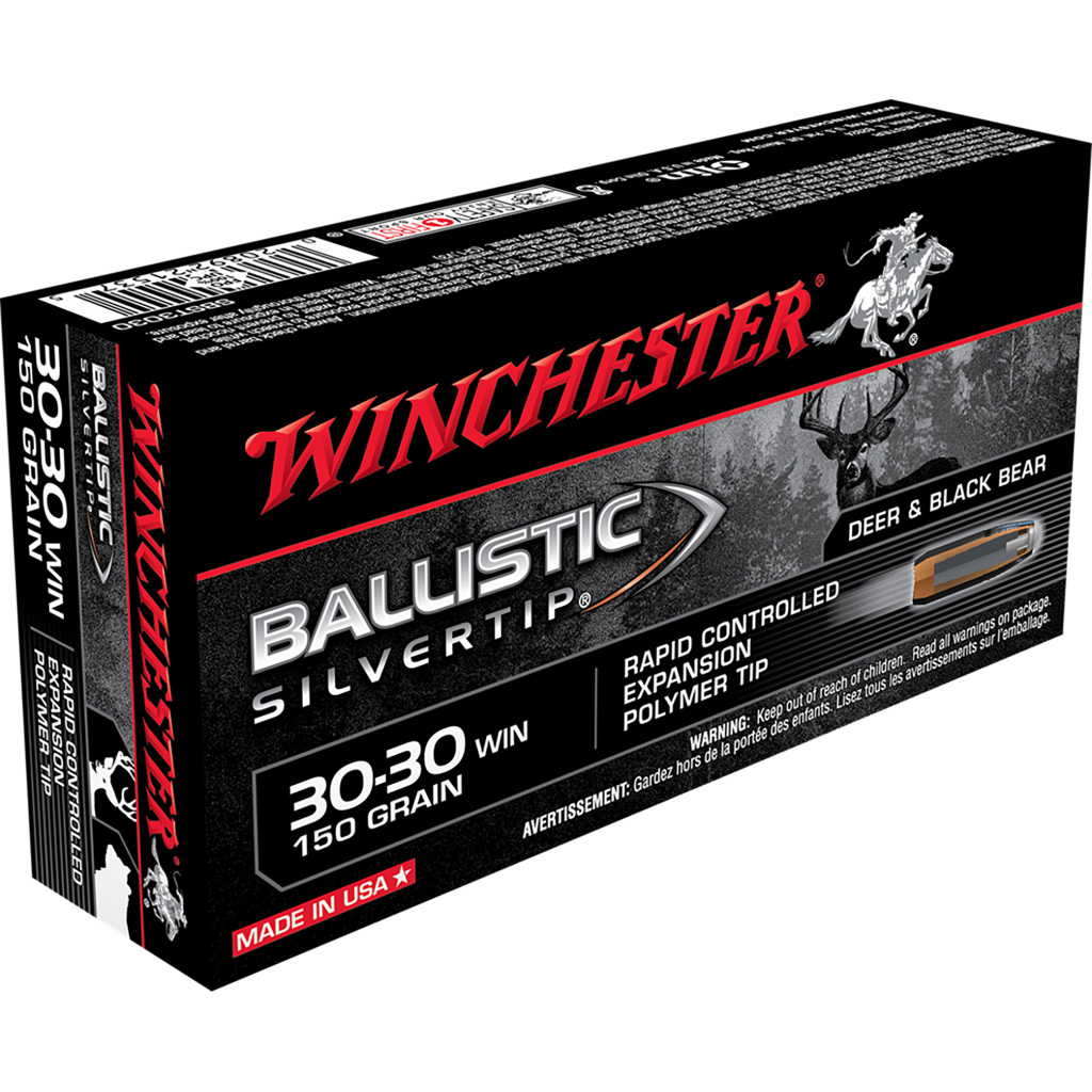 1701374_1.jpg Winchester Ballistic Silvertip Rifle Ammo 30-30 Win. 150 gr. Ballistic Silvertip 20 rd. - Image 1