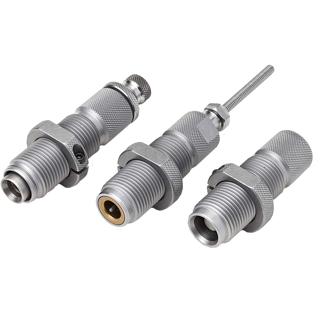 1702135_1.jpg Hornady Series II Three-Die Taper Crimp Pistol Die 45 ACP/AR/Win. Mag. - Image 1