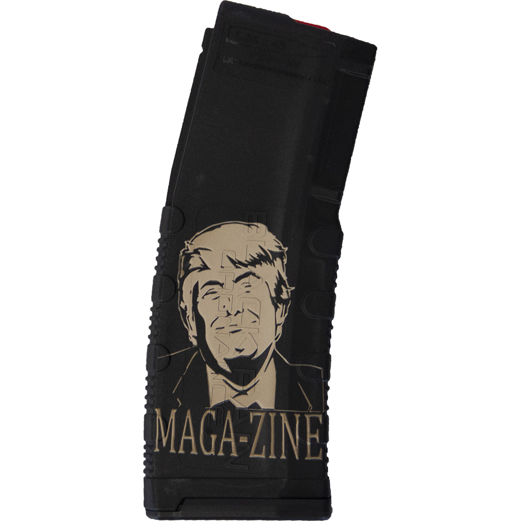 1703429_1.jpg Black Rain Ordnance Lasered AR15 Magazine Trump MAGA-zine 30 rd. - Image 1
