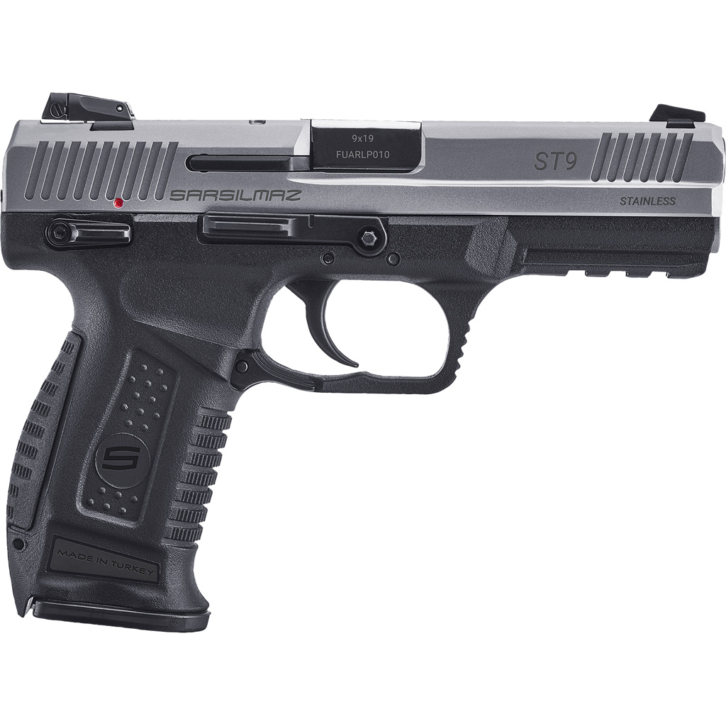 1703672_1.jpg SAR USA SAR9T Pistol 9mm 4.4 in. Stainless 17 rd. - Image 1