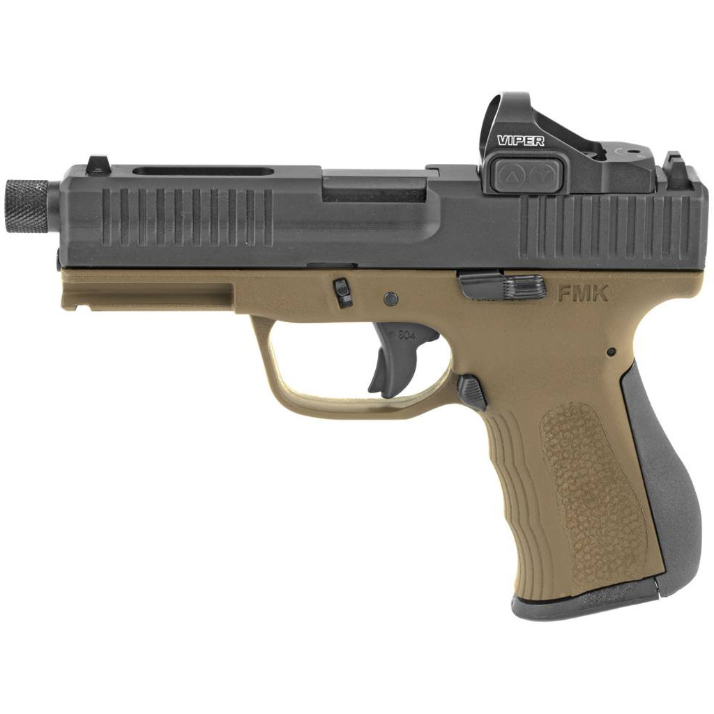 1705504_1.jpg FMK Elite Pro Pistol Package 9mm 4 in Burnt Bronze w/ Desert Sand 14rd w/ Optic - Image 1