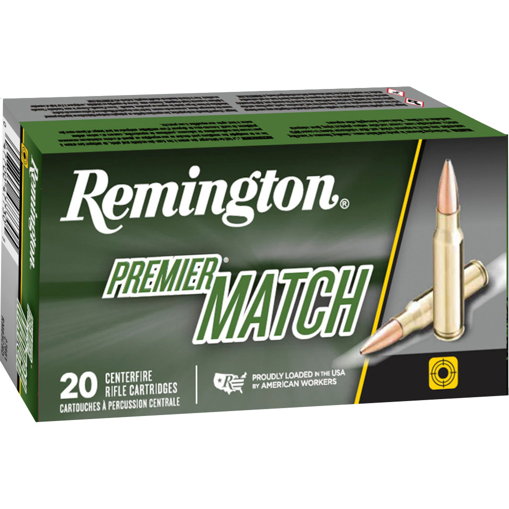 1705698_1.jpg Remington Premier Match Centerfire Rifle Ammo 6.8 SPC 115 gr. Matchking BTHP 20 rd. - Image 1