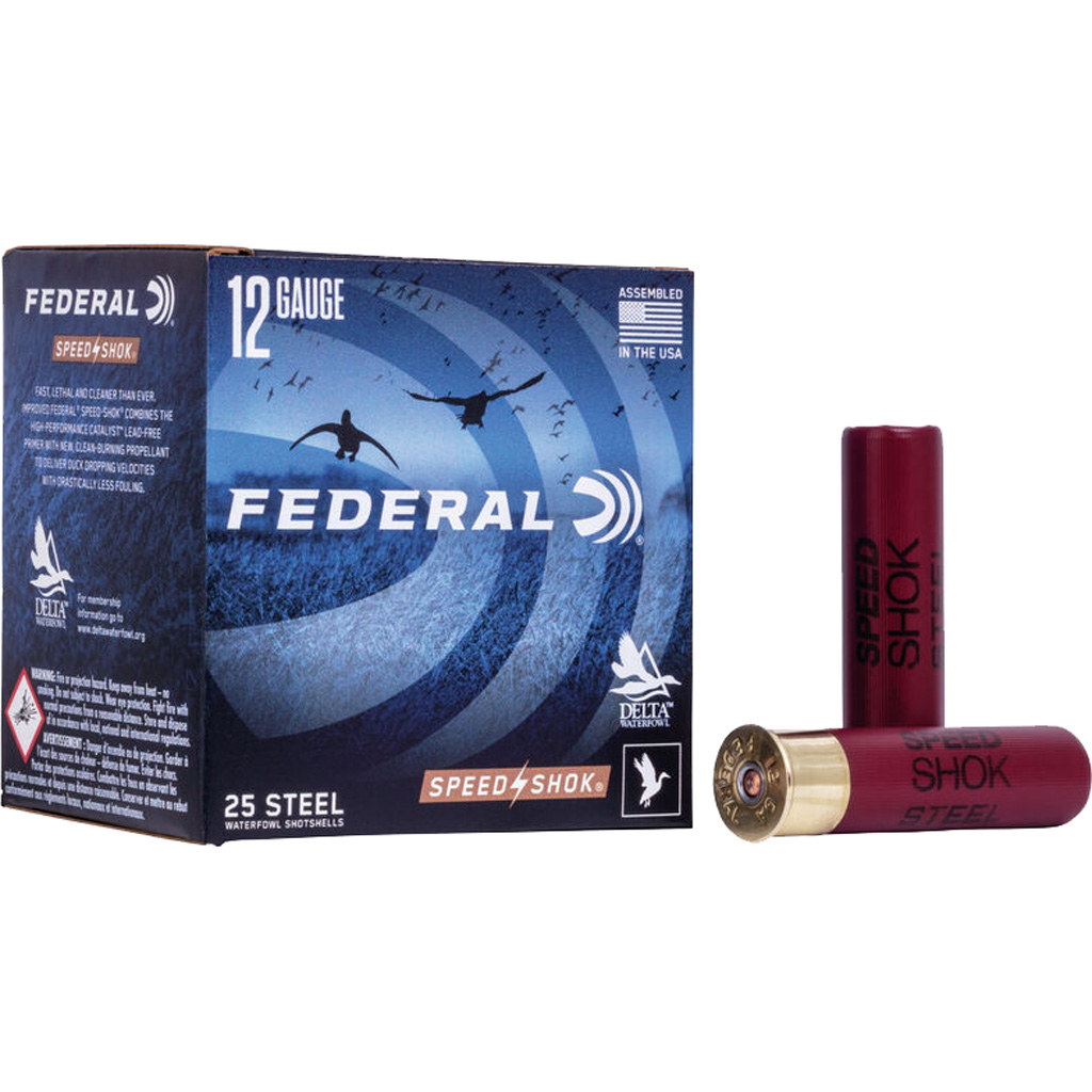 1705783_1.jpg Federal Speed-Shok Load 12 ga. 3 1/2 in. 1 3/8 oz. 4 Shot 25 rd. - Image 1