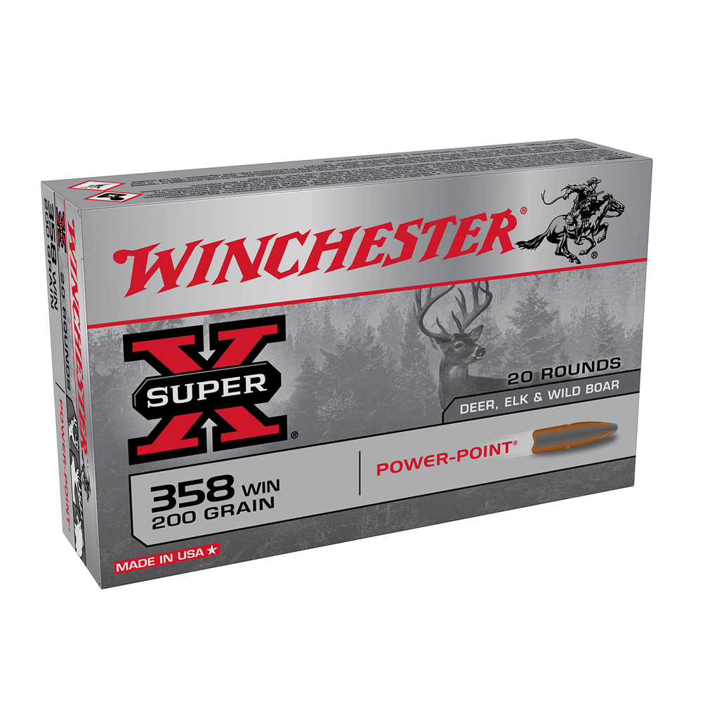 1707155_1.jpg Winchester Super-X Rifle Ammo 358 Win. 200 gr. Power Point 20 rd. - Image 1