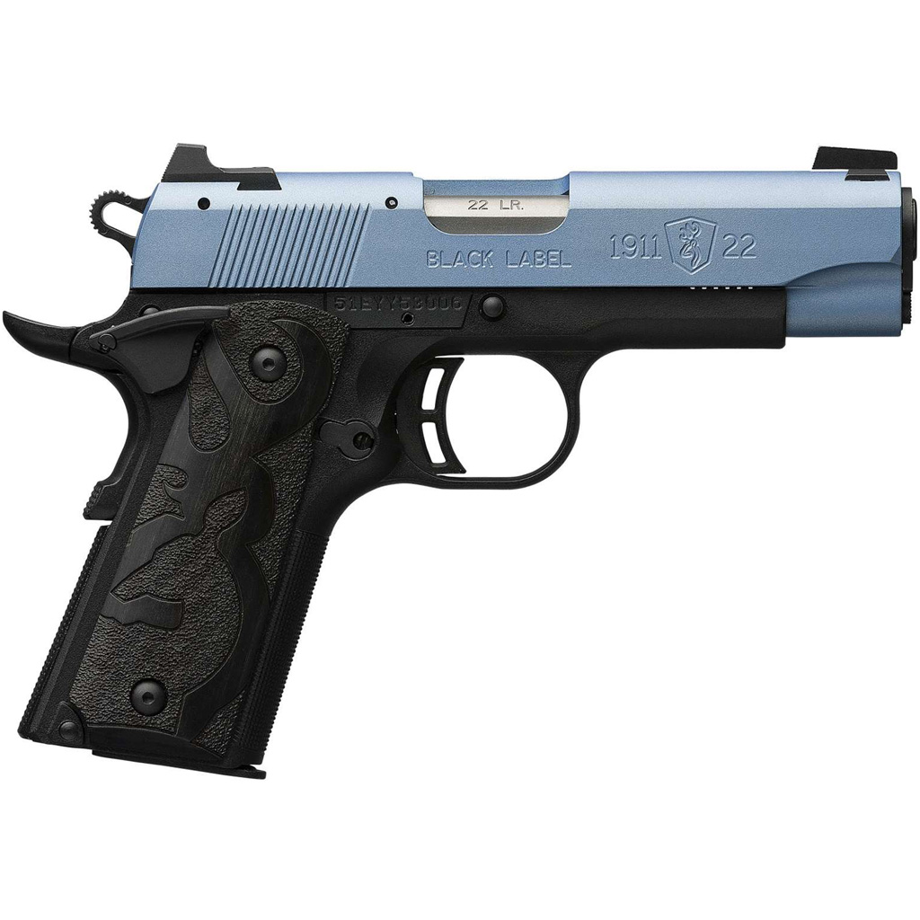 1707502_1.jpg Browning 1911-22 Black Label Pistol 22 LR. 4.25 in. Polar Blue 10 rd. - Image 1