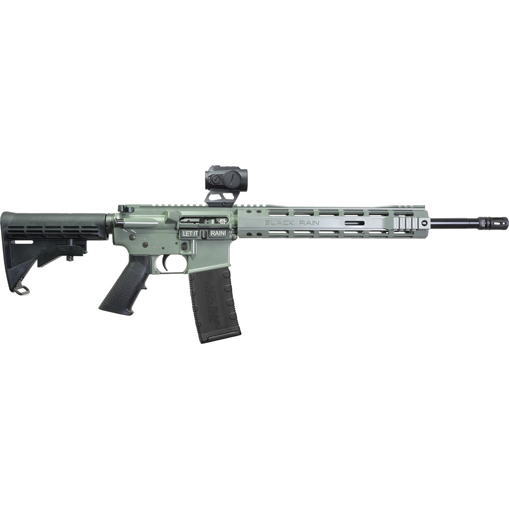 1708085_1.jpg Black Rain Ordnance Spec-15 Sport Rifle 5.56 16 in. Jungle Green w/ ZeroTech Optic - Image 1