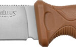 CAMILLUS SWEDGE FIXED BLADE - 4.3" SS BLADE NYLON BROWN
