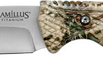 CAMILLUS MASK FIXED BLADE - 4" SS DROP POINT BLADE CAMO