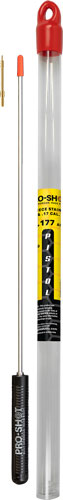 1PS1217_1.jpg PRO SHOT STAINLESS 1PC PISTOL - CLEANING ROD 12" .17 CAL W/JAG - Image 1