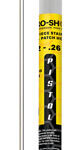 PRO SHOT STAINLESS 1PC PISTOL - CLEANING ROD 12" .22 CAL & UP