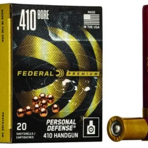 FEDERAL 410GA 3" 9 PELLET 4 BUCK "PERSONAL DEFENSE" 20 RD/BX 10 BX/CS