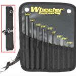 WHEELER 9-PC ROLL PIN PUNCH - SET W/STORAGE POUCH
